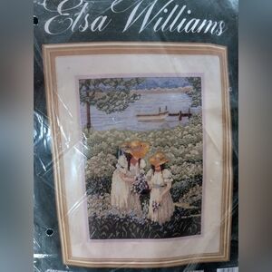 Vtg Elsa Williams Needlepoint Kit PRECIOUS MOMENTS  Wool Yarn 10"x14"